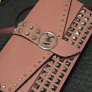 Michael Kors Studded Pink Crossbody Shoulder Bag